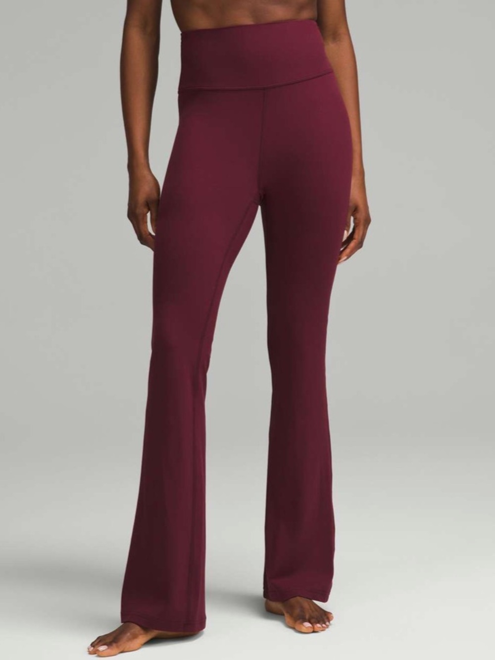 Lululemon Groove Nulu Super-High-Rise Flared Pant Maroon Red Size 2 W5DKMS